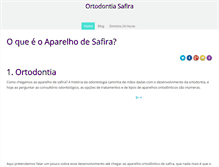 Tablet Screenshot of ortodontiasafira.com